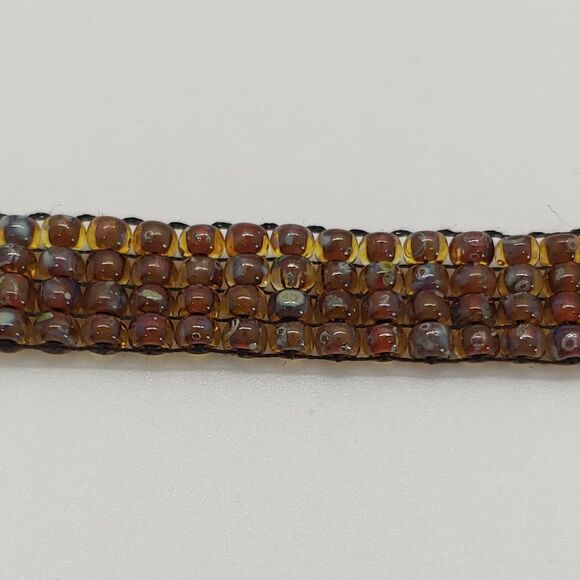 Loom Beaded Bracelets Brown Multi - Color - Picture 3 of 4